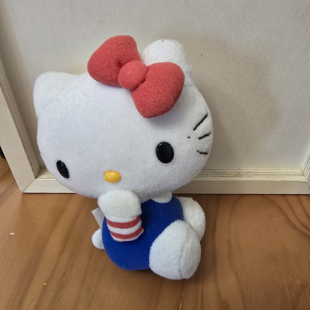 Hello Kitty Plush Toy with Red Bow